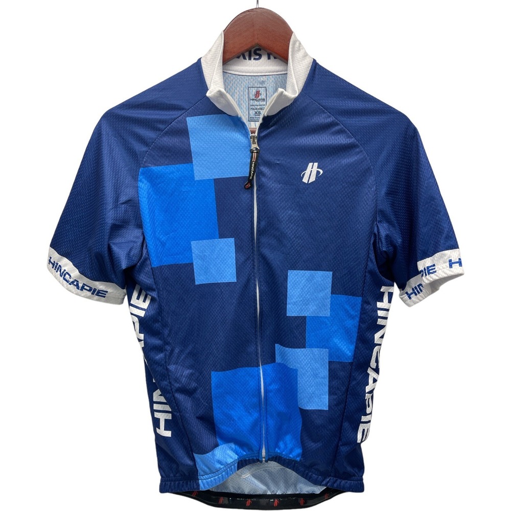 Hincapie Mens /Women's XS Multi Color Full Zip 3 Pocket Cycling Biking Jersey